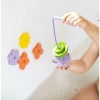 Hengelspel bloemetjes - Fishing bath stickers frog pond